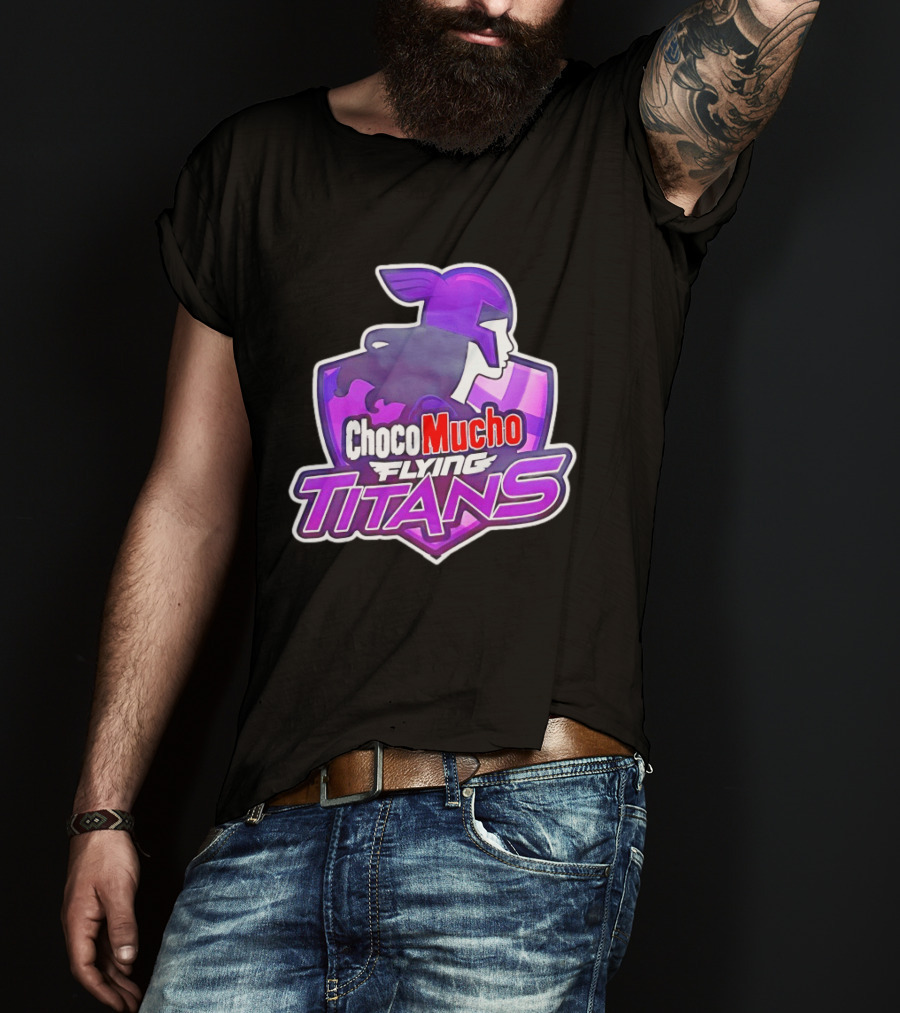 Choco Mucho Flying Titans Purple Shield T-Shirt