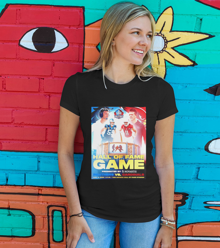 Hall Of Fame Game August 6 2026 Panthers Vs Cardinals Tom Benson Hall Of Fame Stadium T-Shirt