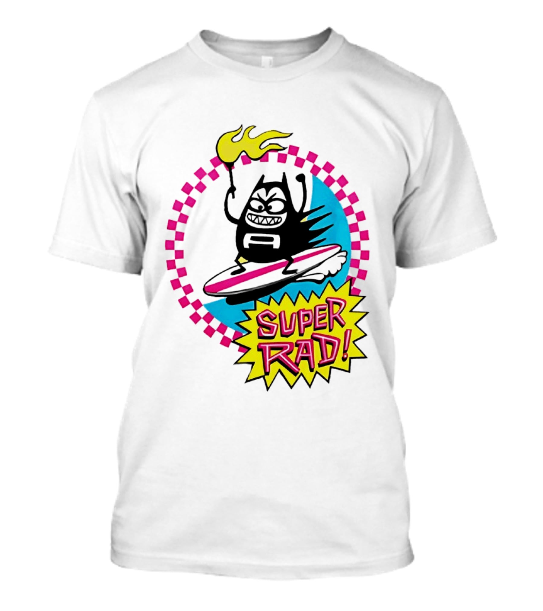 Aquabats Surfing Super Rad Flame Animated T-Shirt