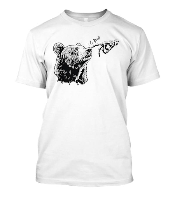 Boop The Bear Meme Black Grizzly Carrot Sketch T-Shirt