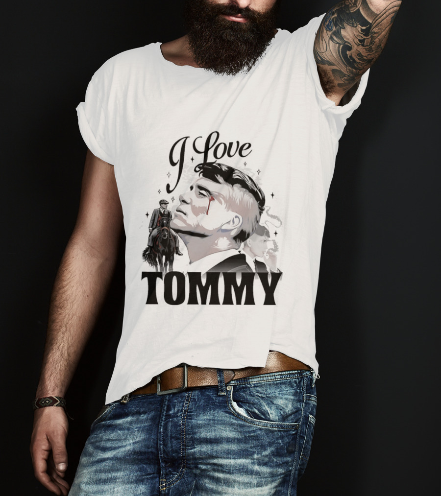 I Love Tommy Shelby In Peaky Blinders Movie Horse And Man Image T-Shirt