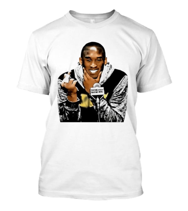 Kobe Bryant Iconic Middle Finger Moment At Press Conference T-Shirt