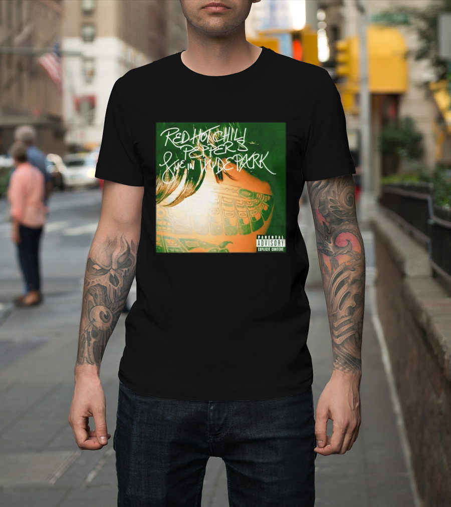 Red Hot Chili Peppers Live In Hyde Park Tattoo Cover Explicit Content T-Shirt