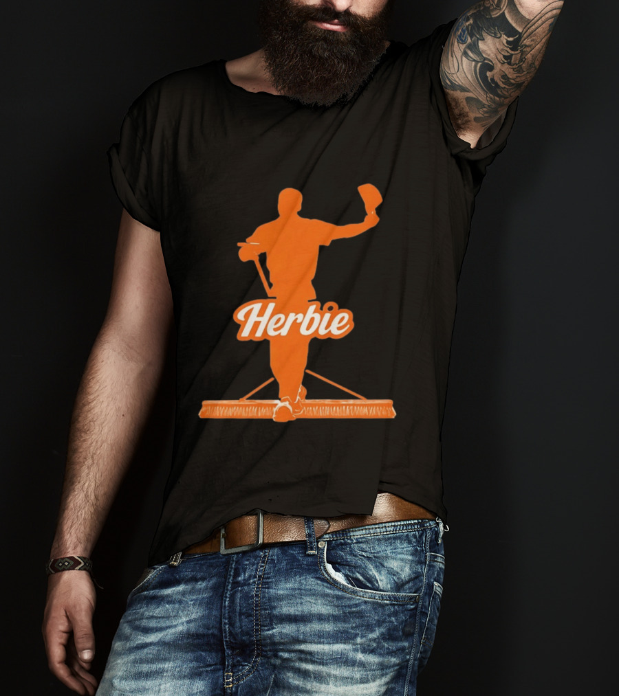 Herbie Houston Astros Iconic Broom Celebration T-Shirt