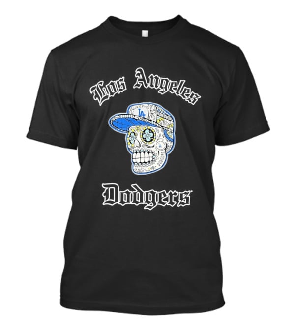 Los Angeles Dodgers Sugar Skull LA Cap T-Shirt