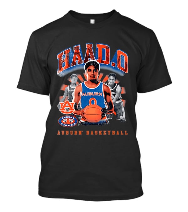 HAAD.O Auburn Basketball Tigers Player Number 0 Collage T-Shirt