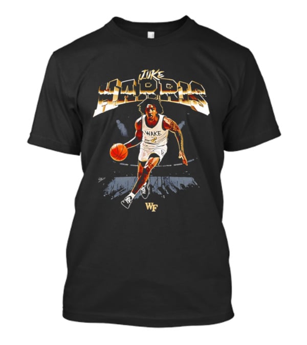 Juke Harris Wake Forest Basketball NCAA Player WF T-Shirt