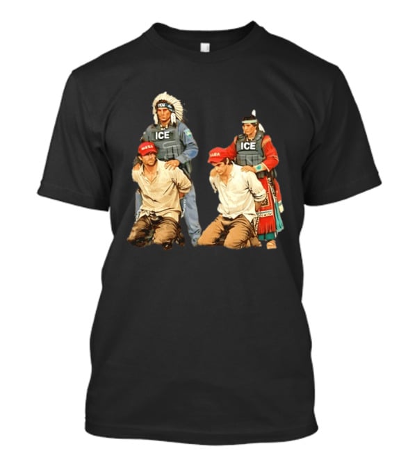 Anti ICE Native Police MAGA Mana T-Shirt