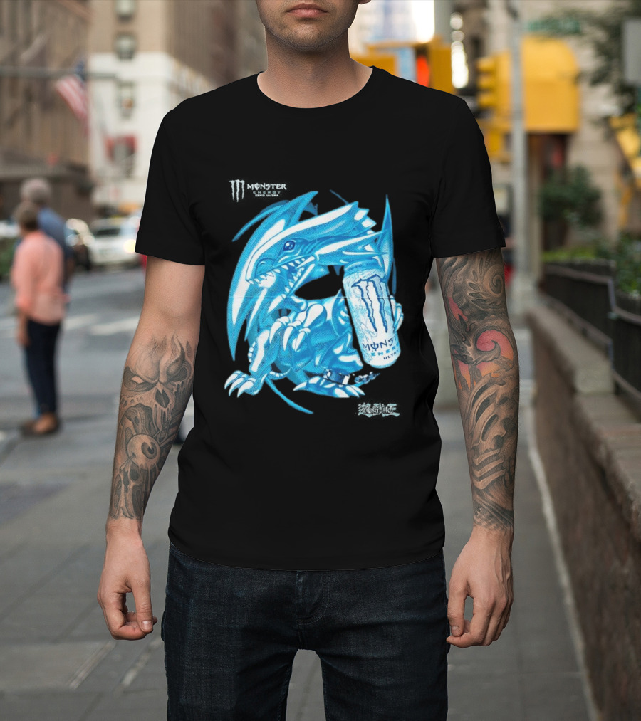 Blue Eyes White Dragon Monster Energy Zero Ultra Collaboration T-Shirt
