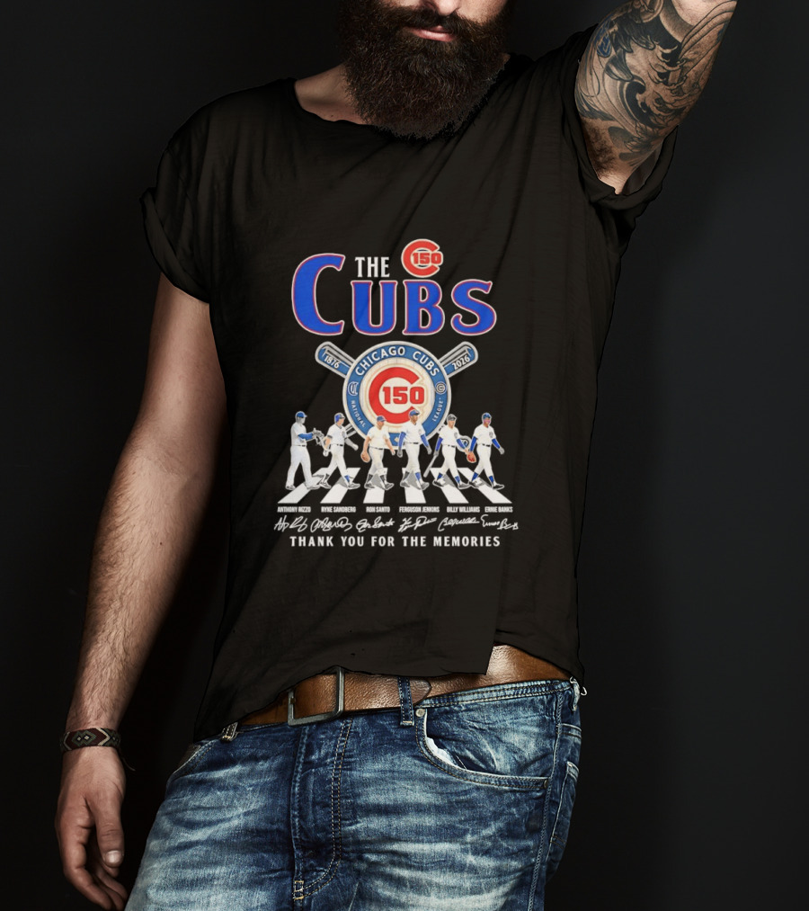 Chicago Cubs 150th Anniversary 1876 2026 Thank You For The Memories T-Shirt