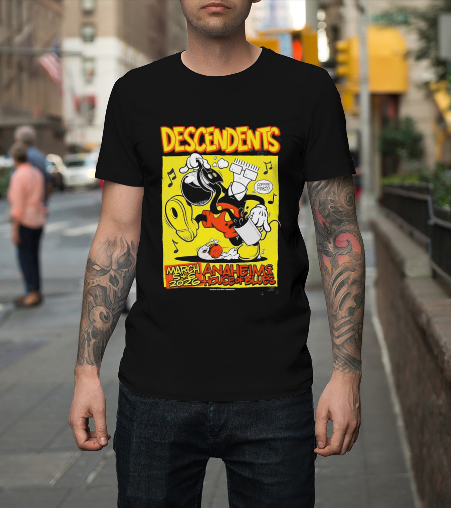 Descendents House Of Blues Anaheim March 5 6 2026 Event T-Shirt