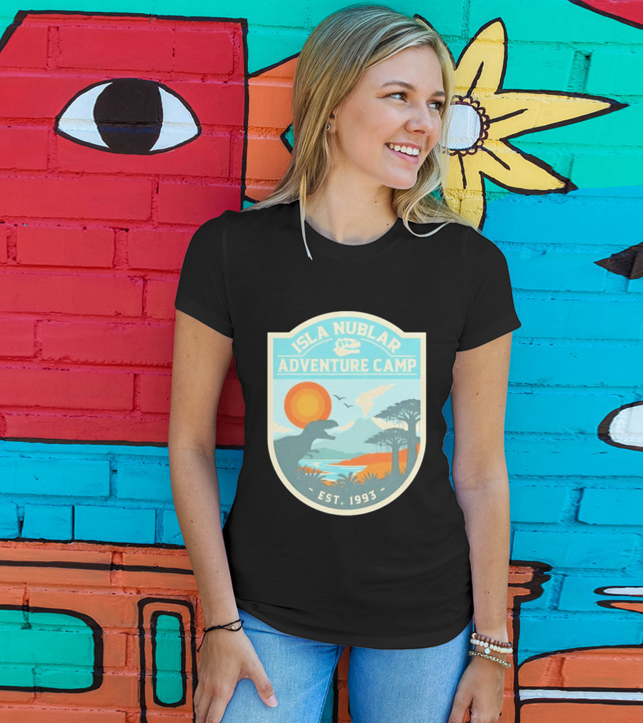 Isla Nublar Adventure Camp Dinosaur Island Est 1993 T-Shirt