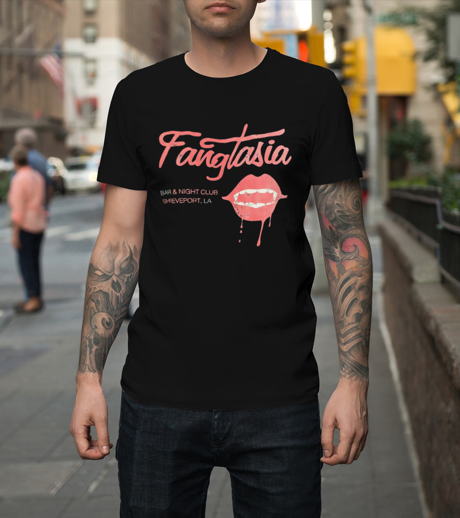 Fangtasia Bar And Night Club Shreveport LA Vampire Lips T-Shirt