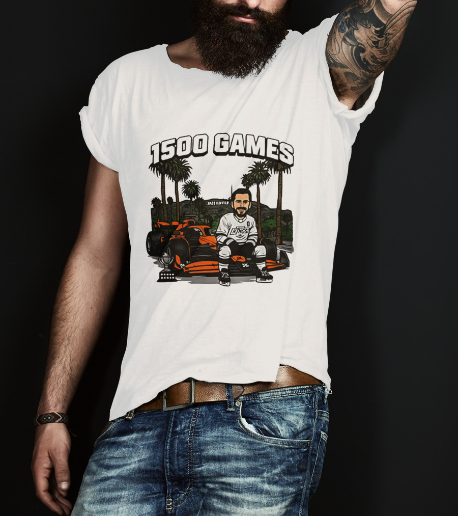 Los Angeles Kings Anze Kopitar 1500 Games Celebration 2026 T-Shirt
