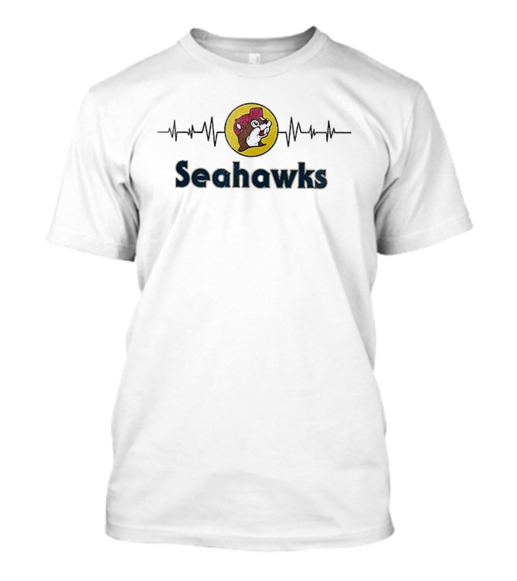 Seattle Seahawks Buc Ee's Beavers Collaboration T-Shirt