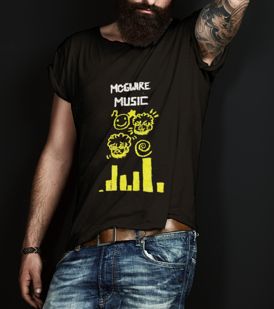 Mcgwire Music Chart With Smiley Faces And Music Bars T-Shirt