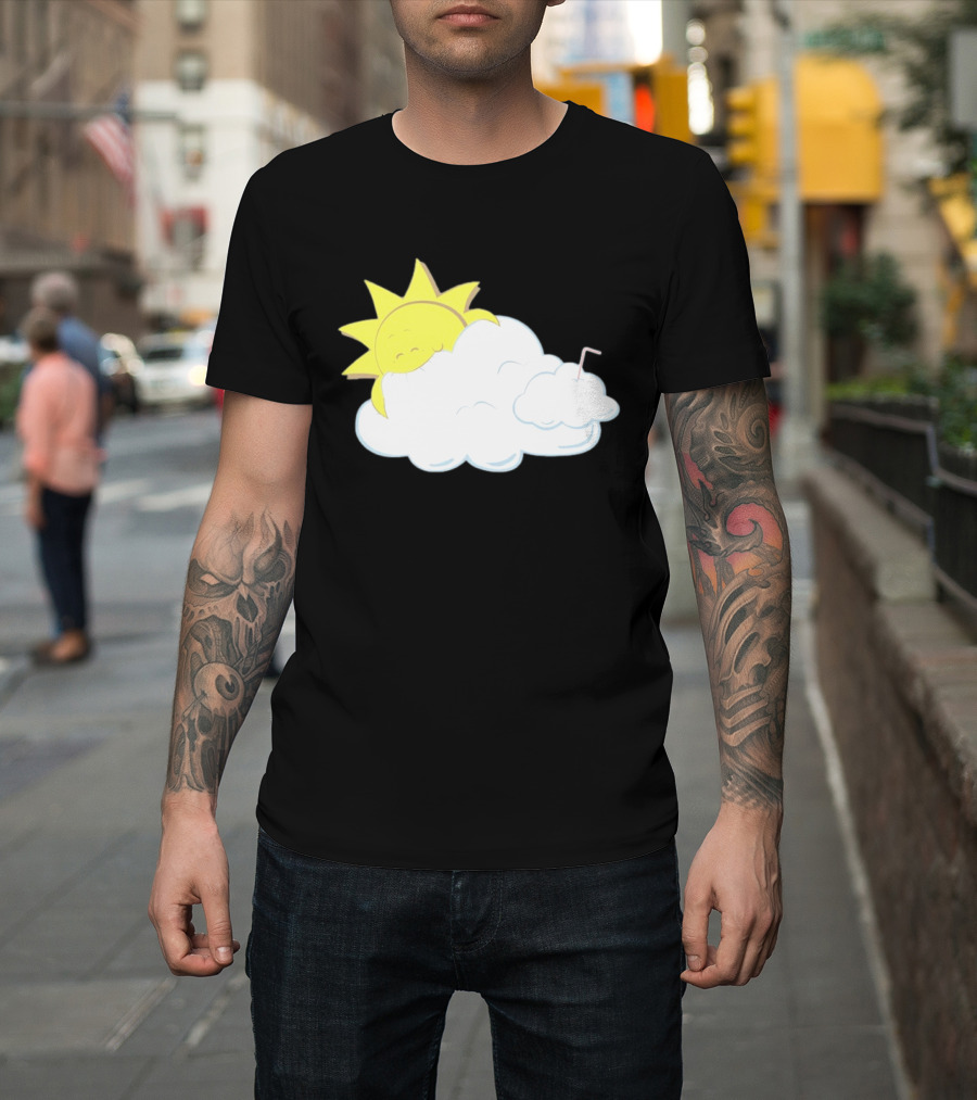 Sun Eating A Cloud Cartoon T-Shirt