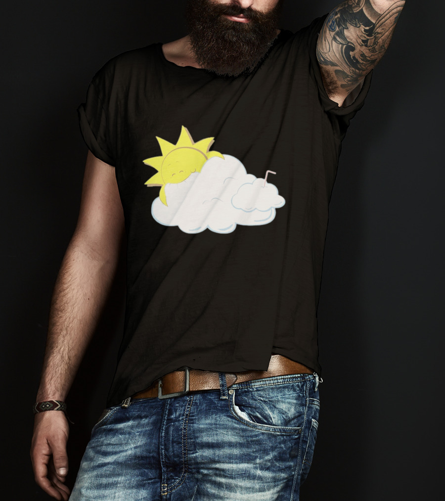 Sun Eating A Cloud Cartoon T-Shirt