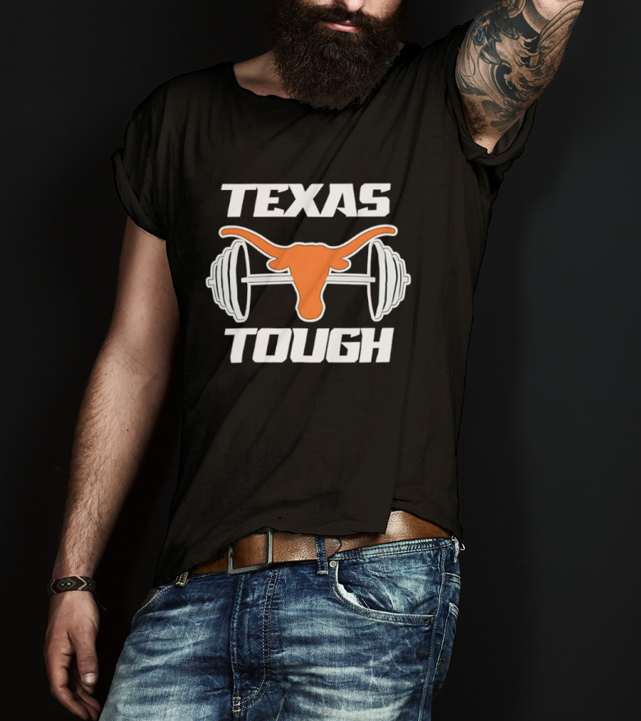 Texas Longhorns Barbell Tough T-Shirt