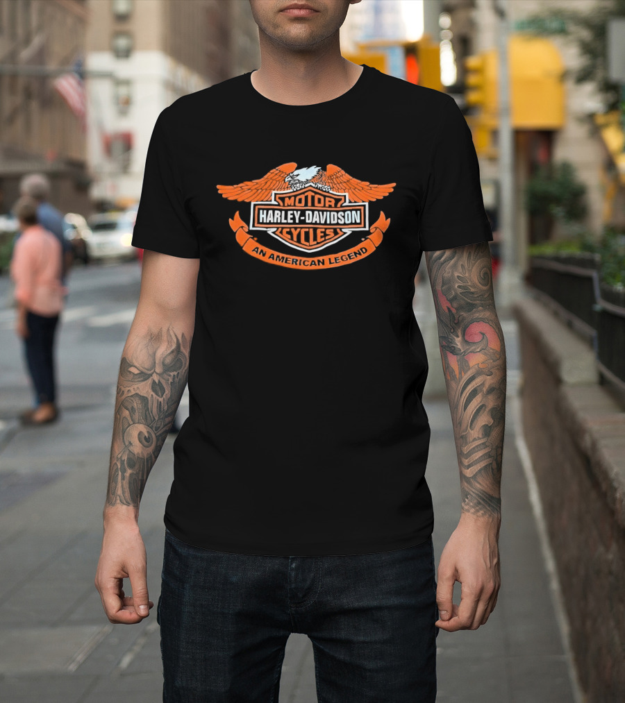 Harley Davidson Motor Cycles An American Legend Eagle T-Shirt