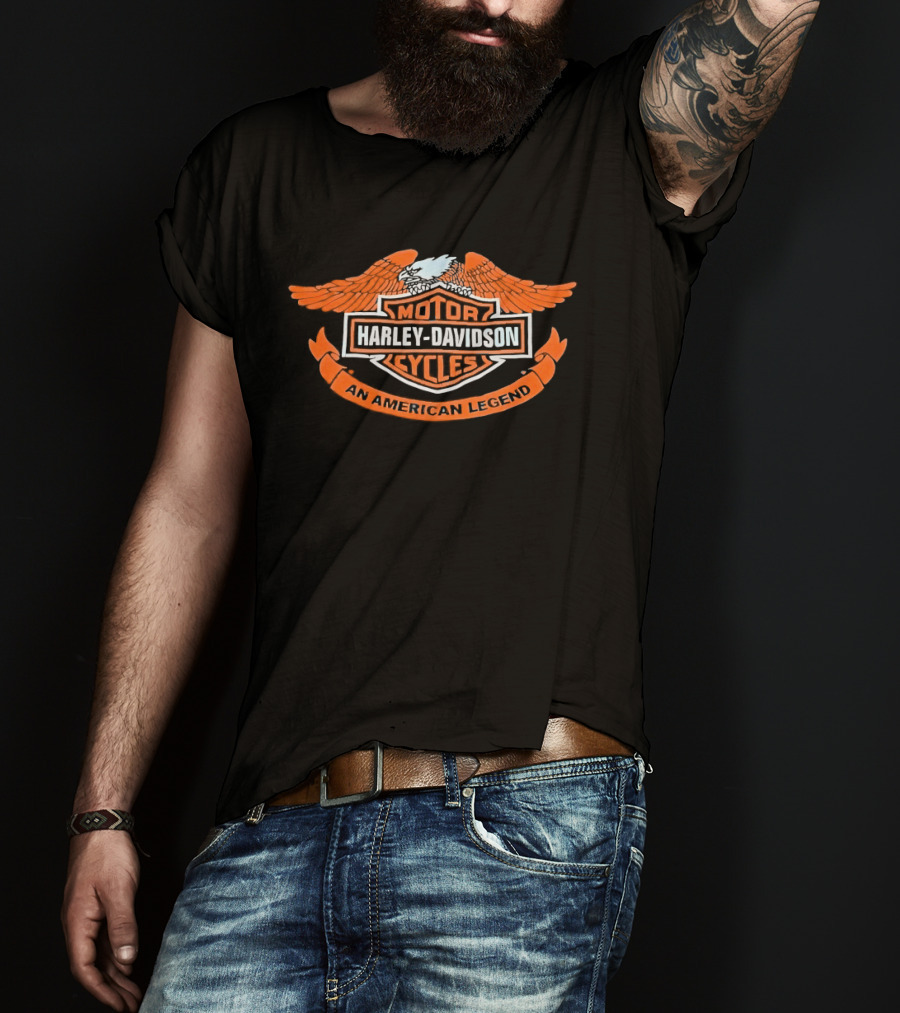 Harley Davidson Motor Cycles An American Legend Eagle T-Shirt