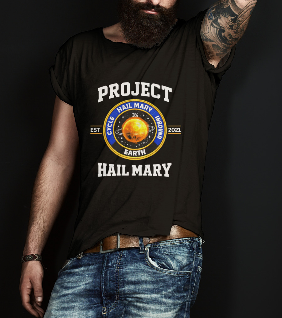 Project Hail Mary Cycle Inbound Earth Est 2021 T-Shirt