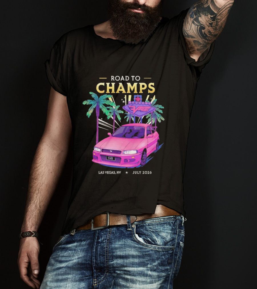 Road To Champs Faze Welcome Las Vegas 2026 T-Shirt