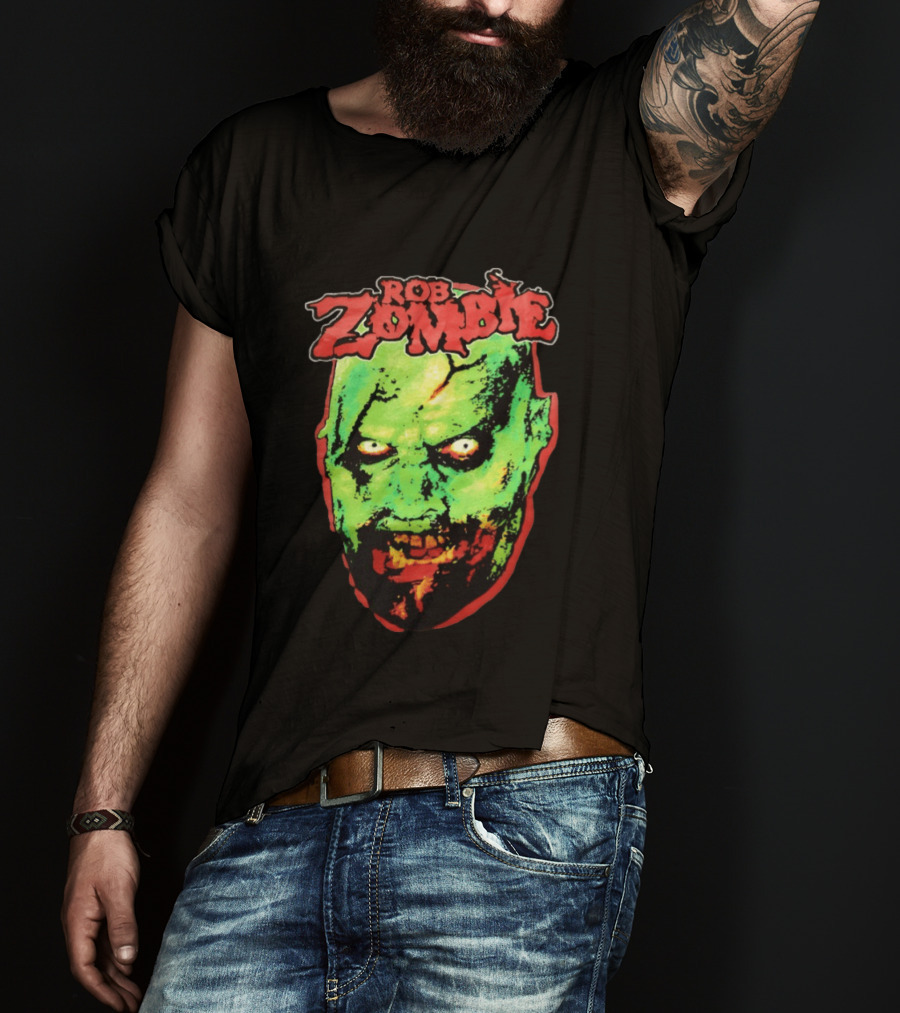 Rob Zombie Bring Out Your Dead Green Zombie Head T-Shirt