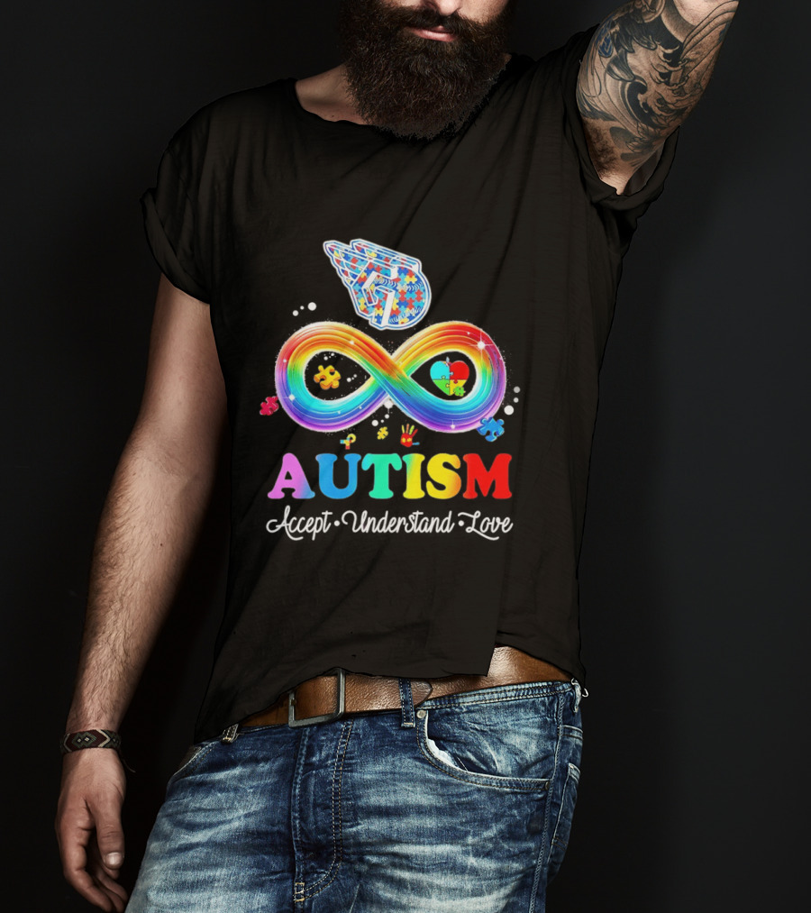 Cleveland Guardians Autism Awareness Puzzle Infinity Symbol Accept Understand Love T-Shirt