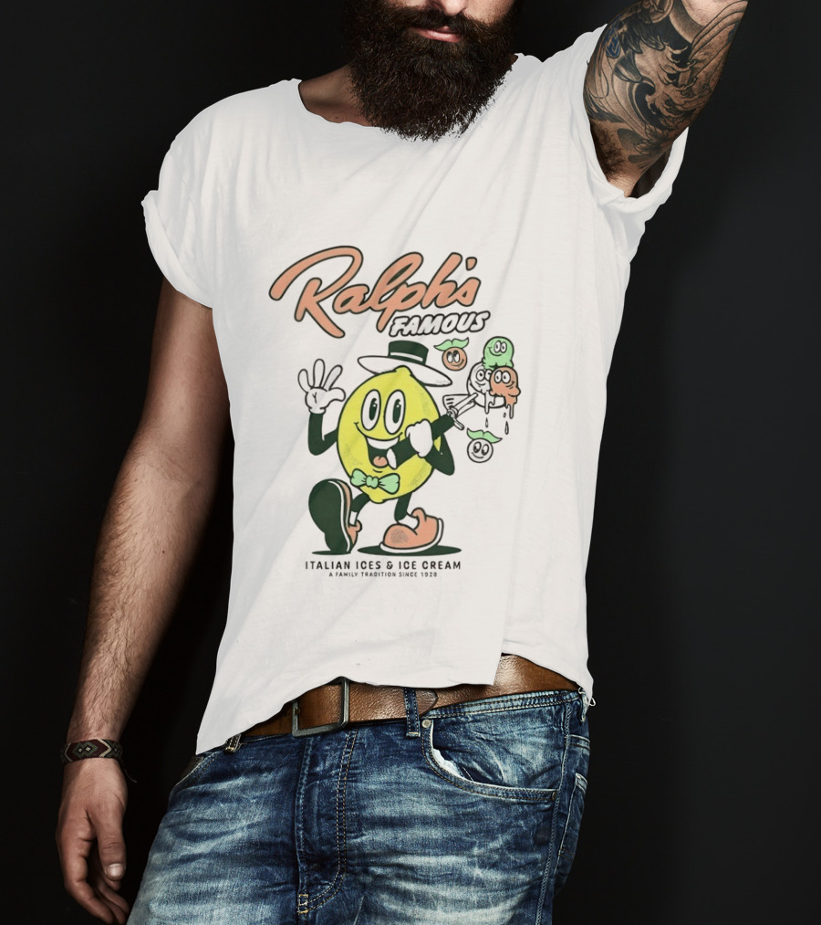 Ralph's Famous Italian Ices Ice Cream Family Tradition Since 1928 T-Shirt