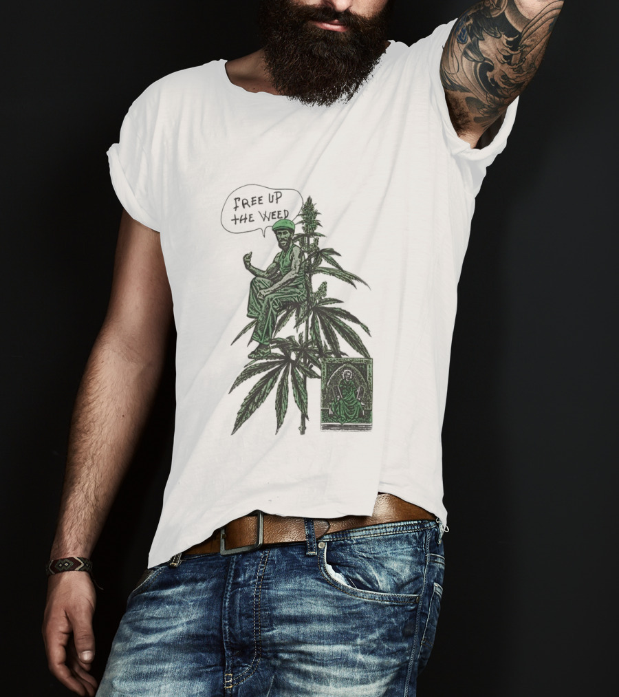 Free Up The Weed Lee Scratch Perry Cannabis T-Shirt