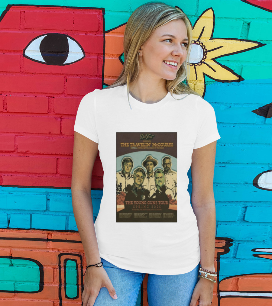 DelFest Presents The Travelin' McCourys IBMA Instrumental Group Of The Year The Young Guns Tour Spring 2026 Featuring The Next Generation Of Pickers T-Shirt