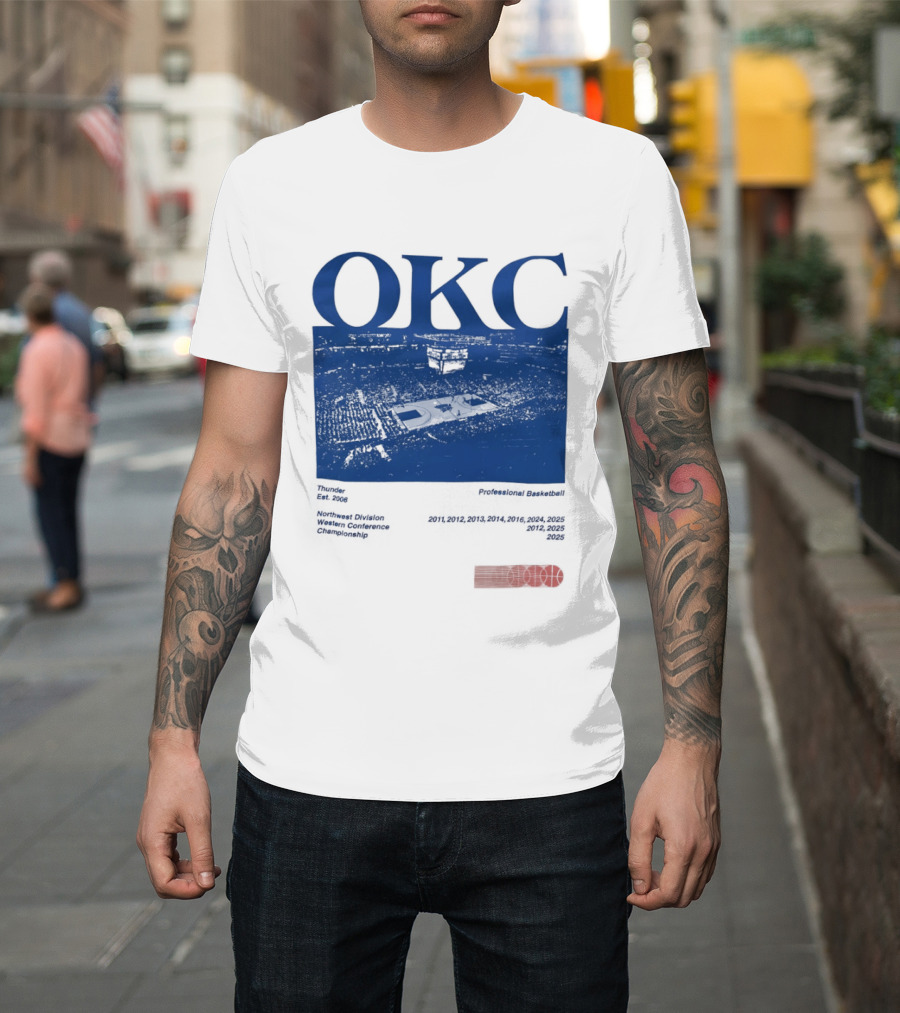 Oklahoma City Thunder Basketball Team OKC Thunder Nike NBA T-Shirt