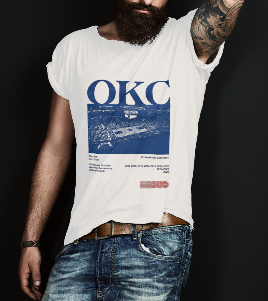 Oklahoma City Thunder Basketball Team OKC Thunder Nike NBA T-Shirt