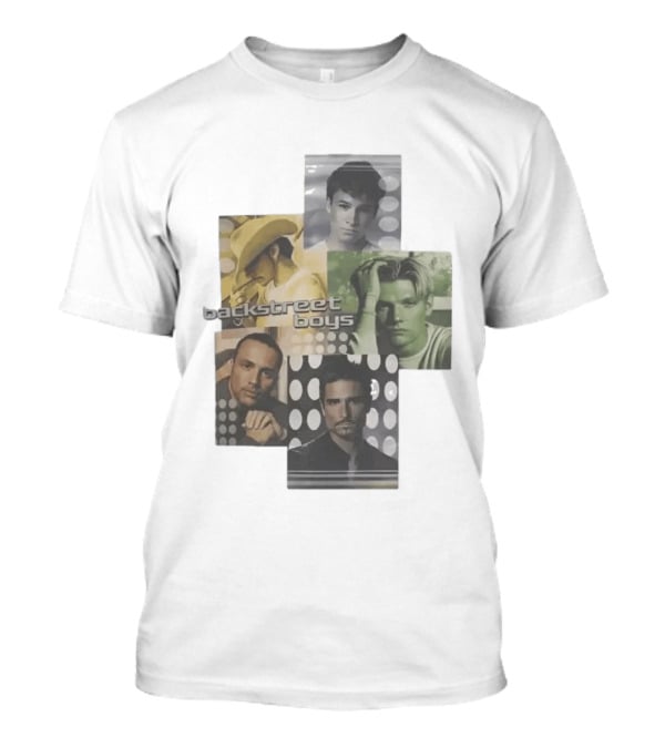 Backstreet Boys 2000 Era Original Justin Bieber Style Collage T-Shirt