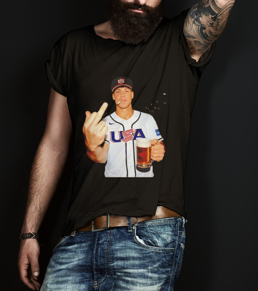 USA Basketball Team After Hours Middle Finger Aaron Judge T-Shirt