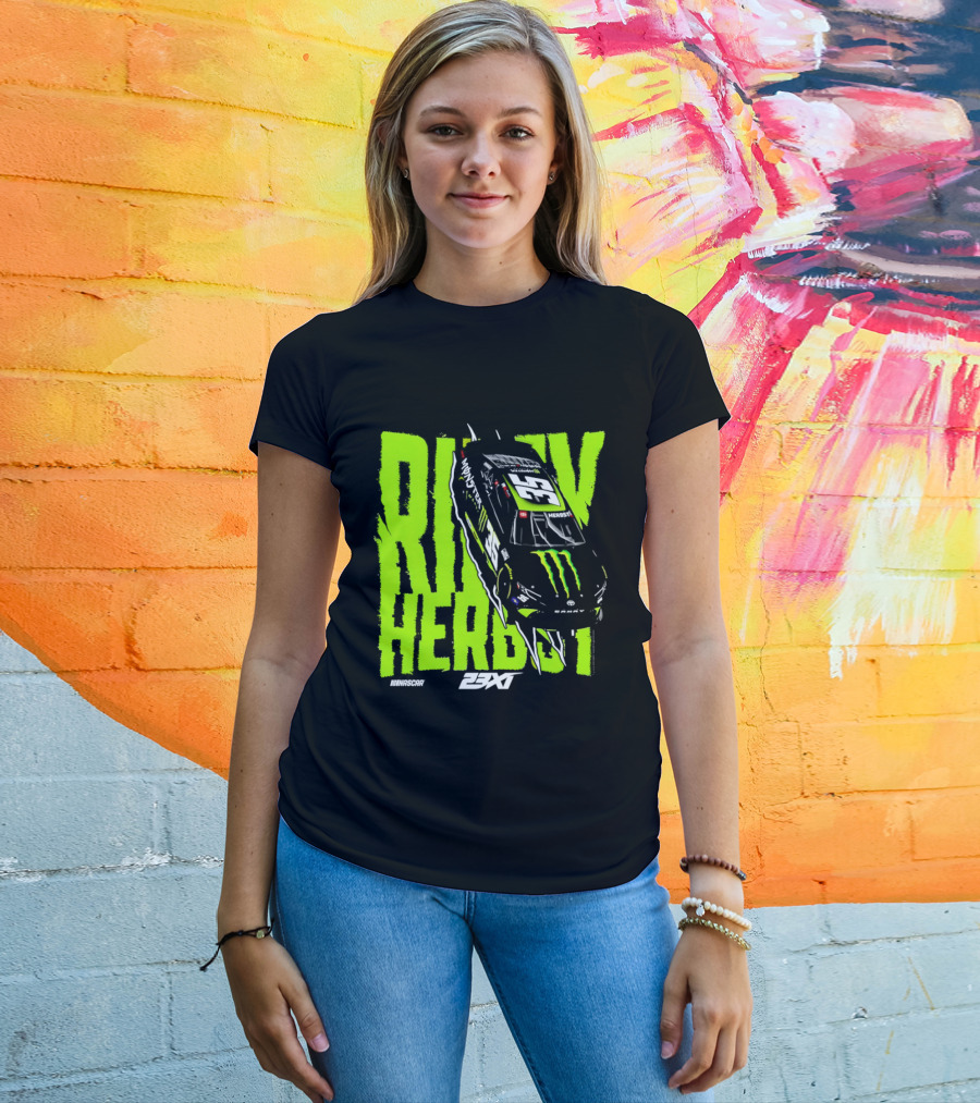 Riley Herbst No 35 Toyota Camry Monster Energy Racing 23XI NASCAR T-Shirt