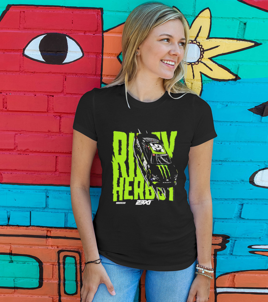 Riley Herbst No 35 Toyota Camry Monster Energy Racing 23XI NASCAR T-Shirt