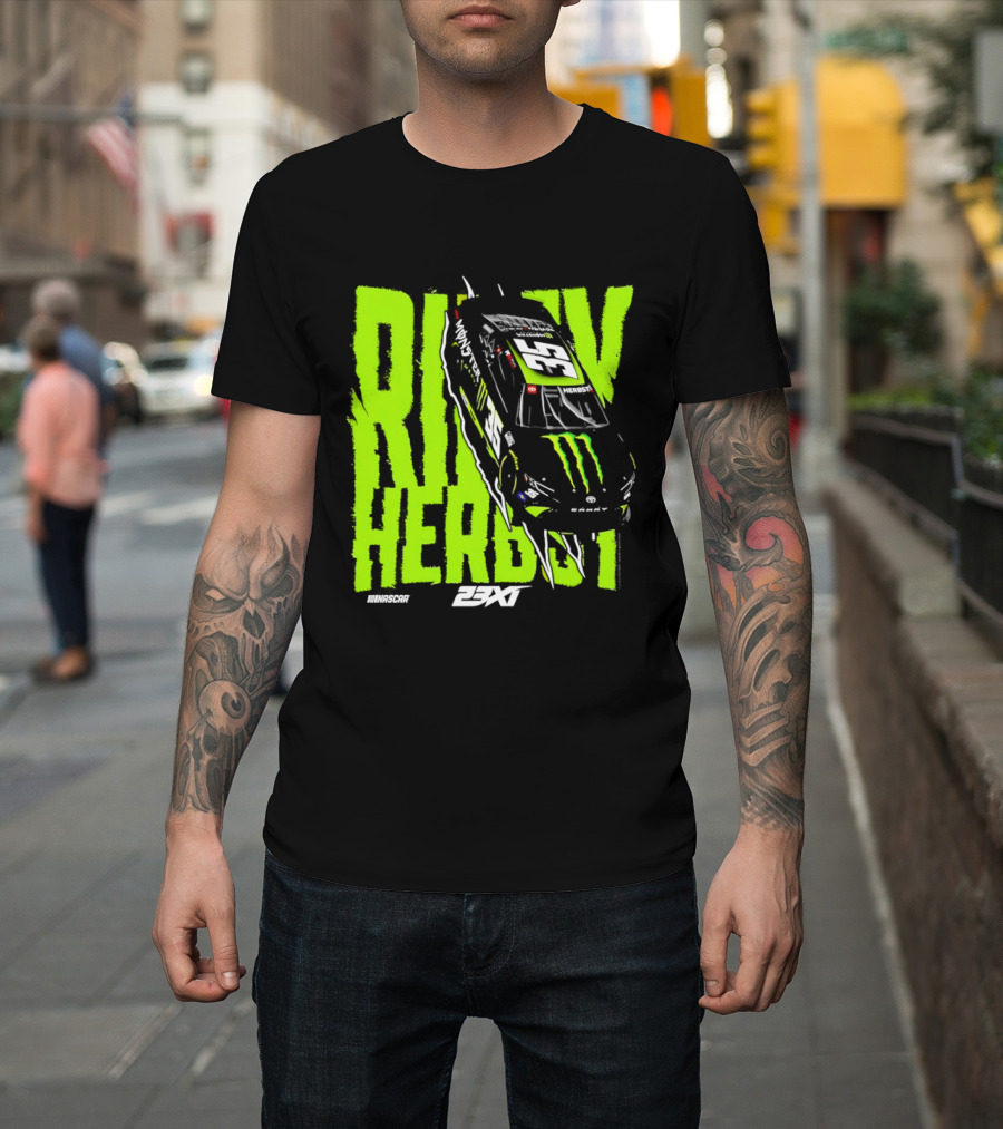 Riley Herbst No 35 Toyota Camry Monster Energy Racing 23XI NASCAR T-Shirt