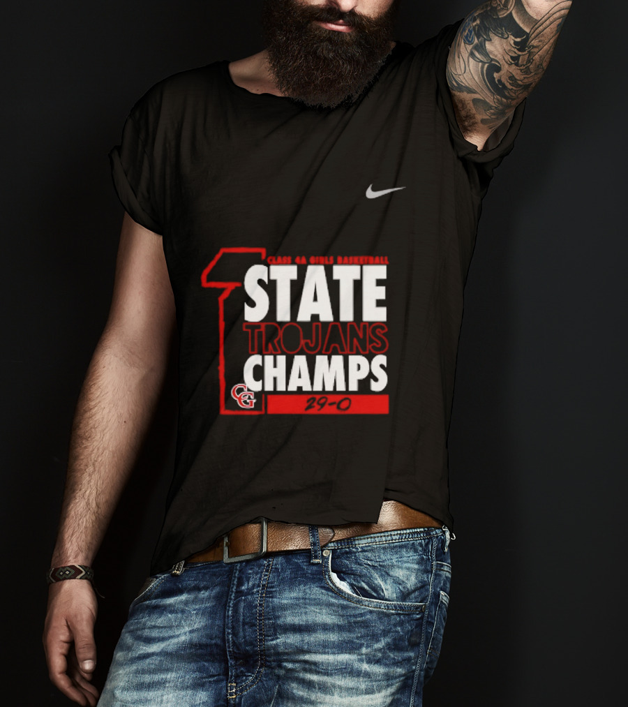 Center Grove Trojans Girls Basketball Class 4A State Champs 29 0 Nike T-Shirt