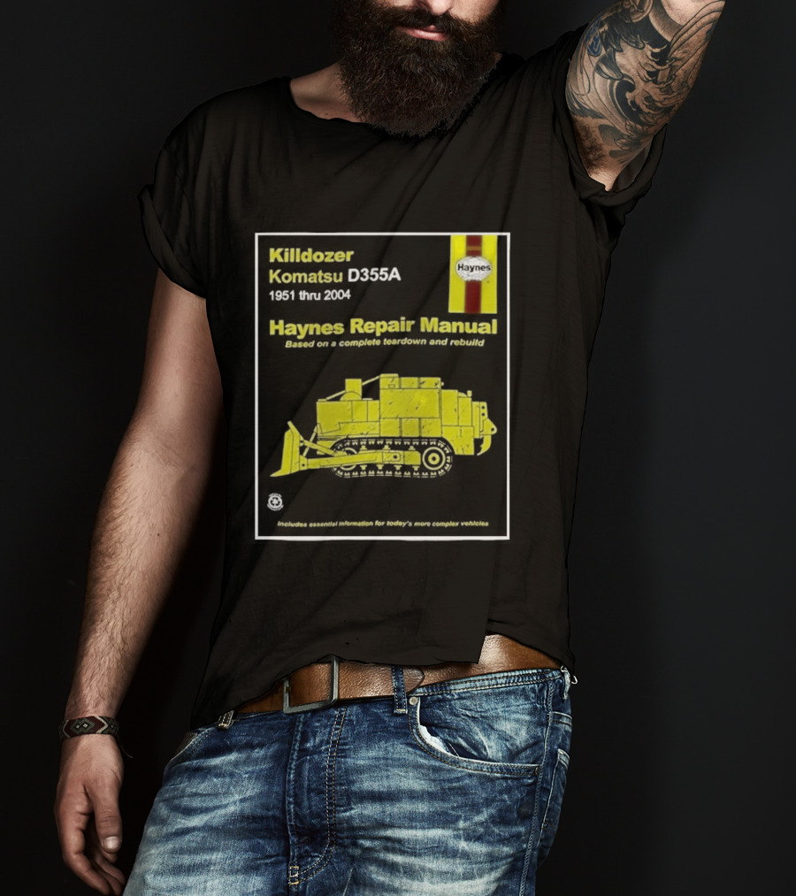 Killdozer Komatsu D355A Haynes Manual 2004 Colorado Rampage Event T-Shirt