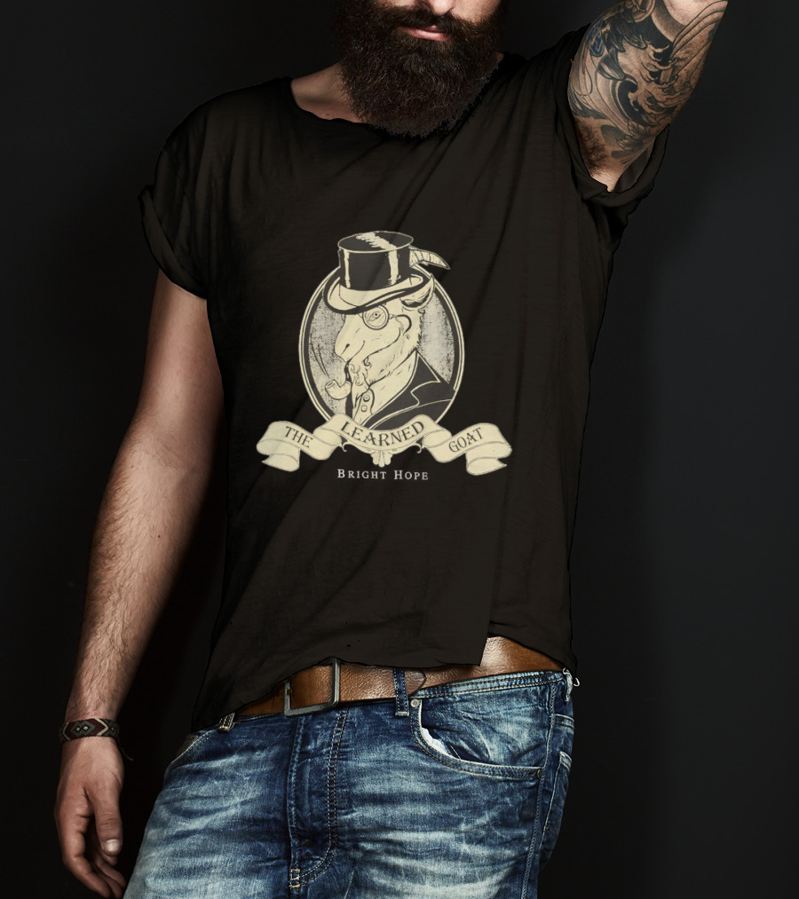 The Learned Goat Top Hat And Monocle T-Shirt