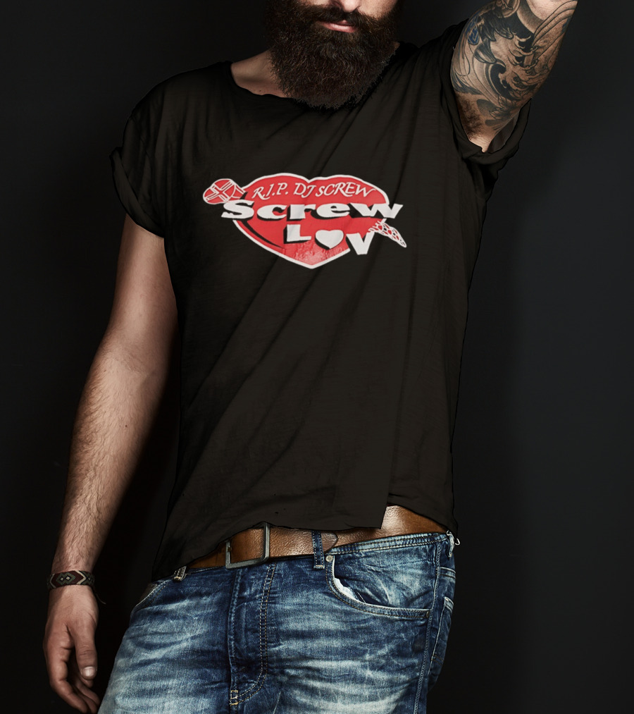 RIP DJ Screw Screw Love Heart T-Shirt