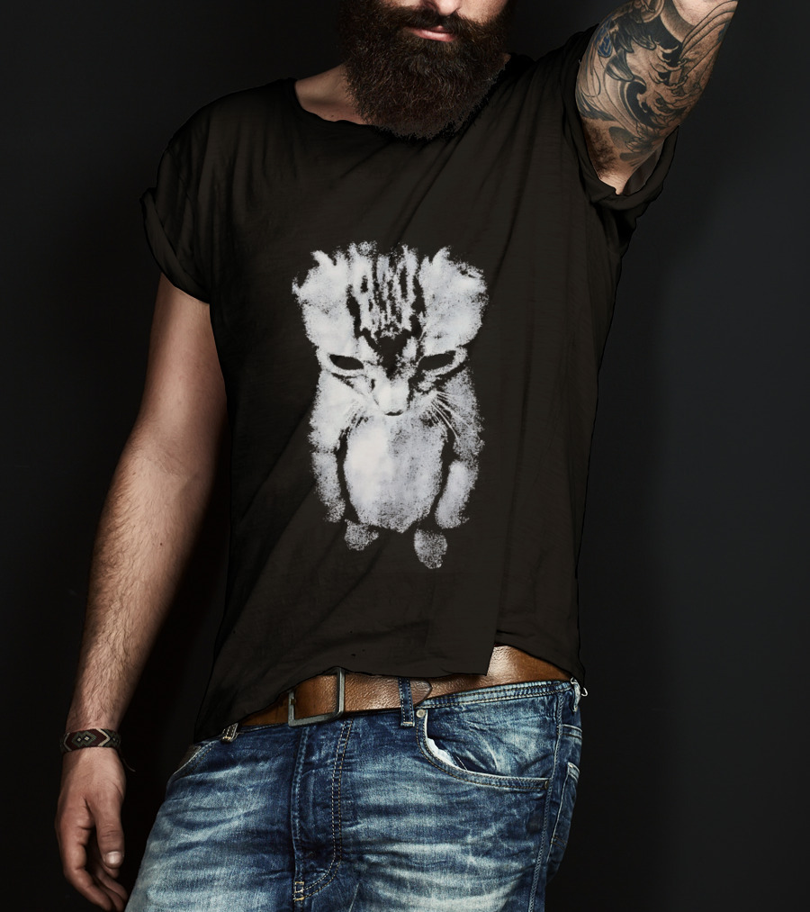 Sad Little Cat Cute Emotional Kitten T-Shirt