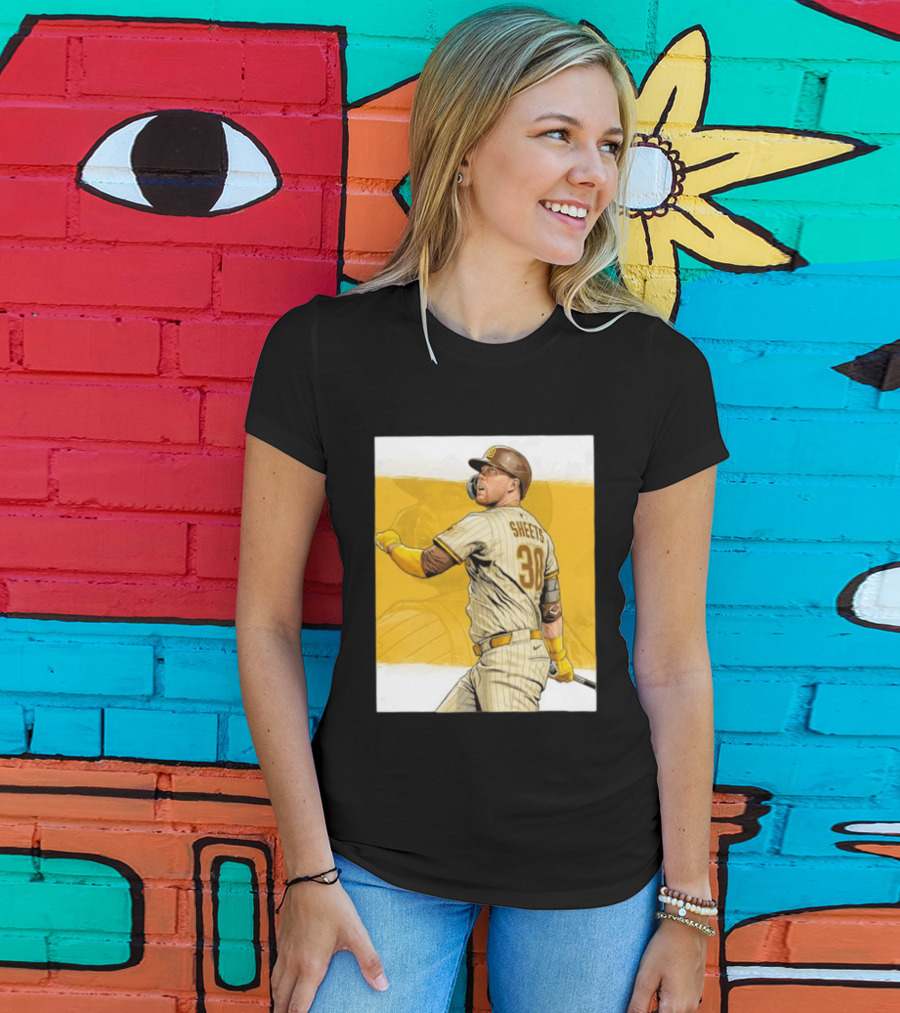 San Diego Padres Sheets 30 Baseball Player Action T-Shirt