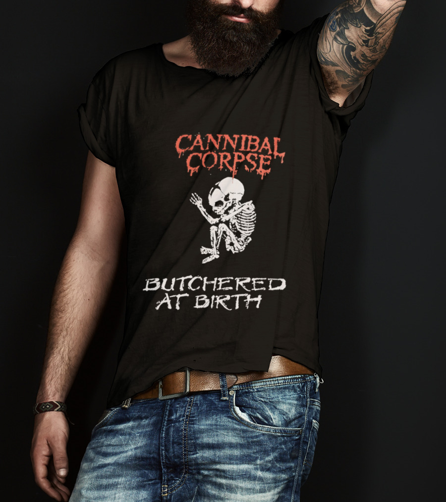Cannibal Corpse Butchered At Birth Skeleton T-Shirt