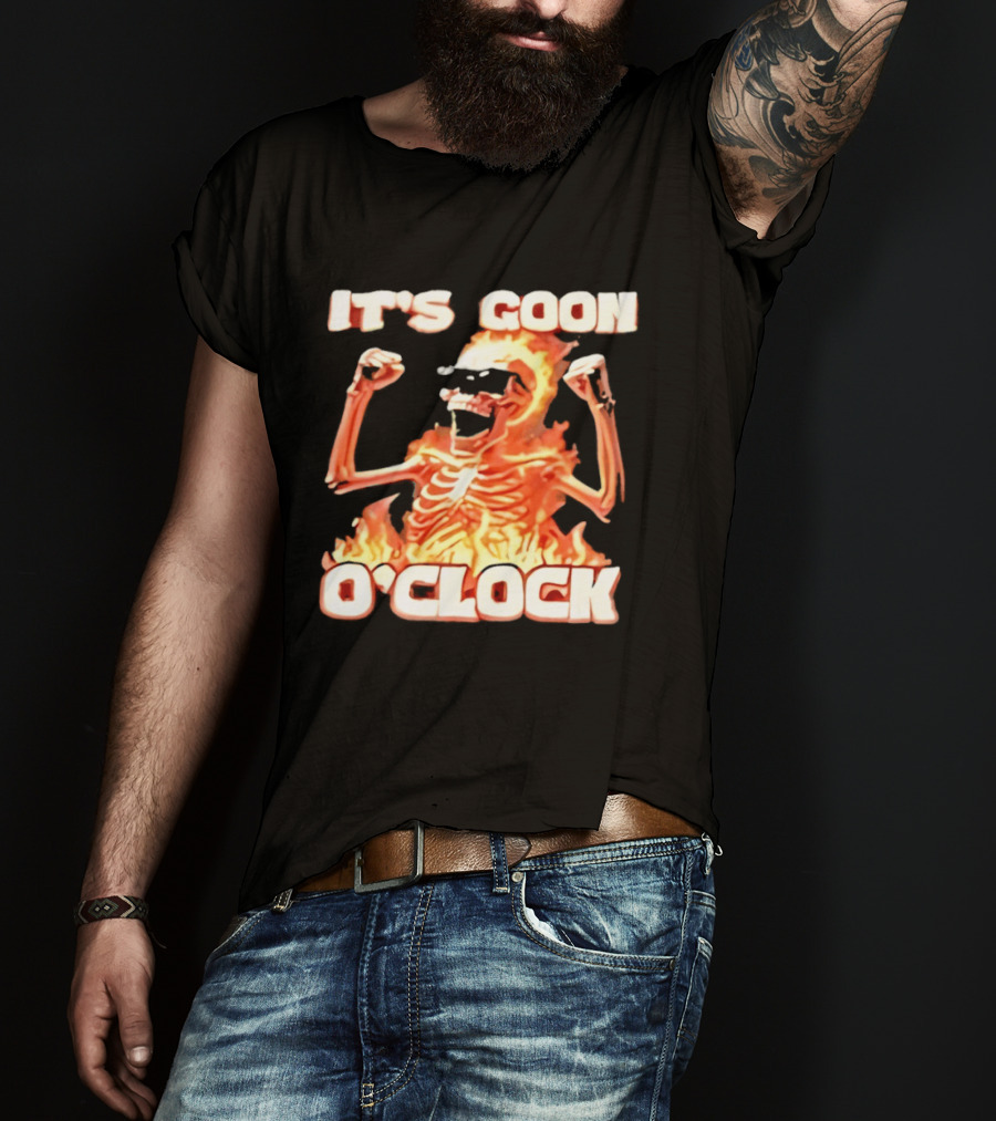 It's Goon O' Flaming Skeleton Fist Pump T-Shirt