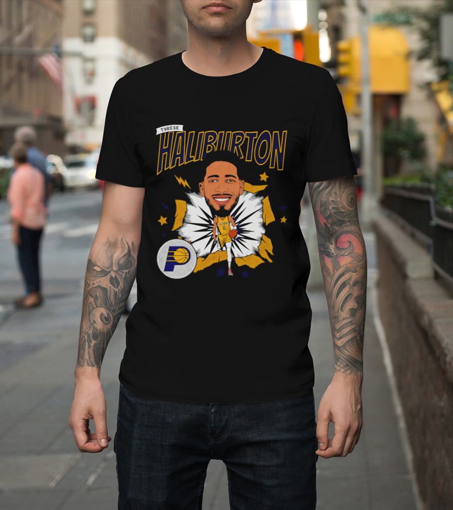 Haliburton Indiana Pacers Basketball Stars T-Shirt