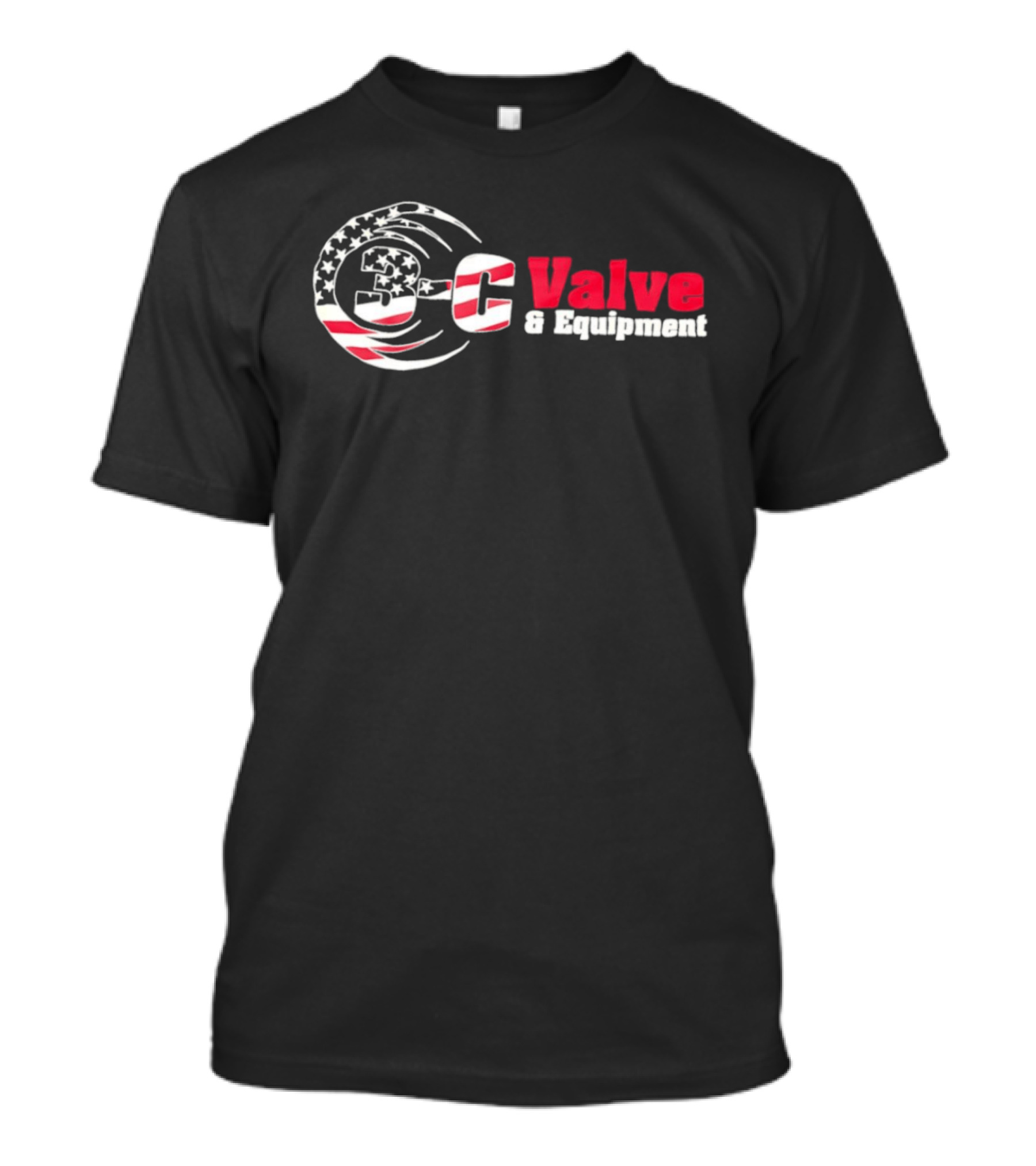 3 C Valve & Equipment American Flag Vintage Patriotic Stars And Stripes T-Shirt