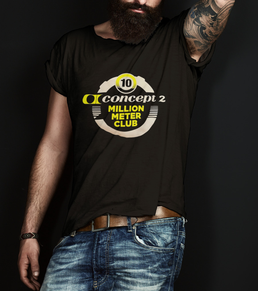 Concept 2 Million Meter Club 10 Anniversary T-Shirt